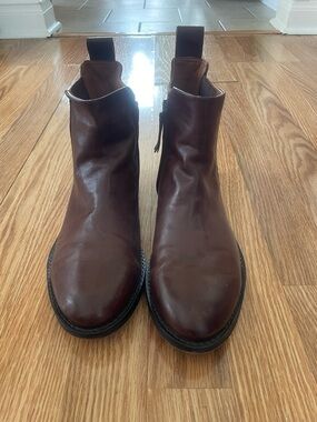 Franco Sarto Brown Leather  Boots so feminine!